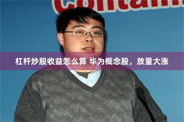 杠杆炒股收益怎么算 华为概念股，放量大涨